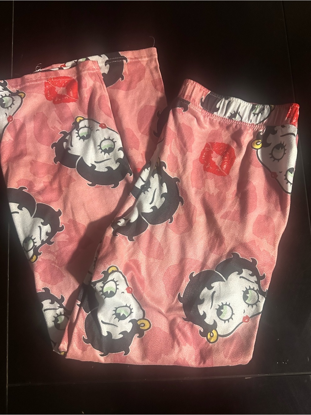 Betty Boop Pink Leggings with Character Print